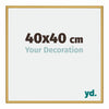 New York Aluminio Marco de Fotos 40x40cm Dorado brillante Parte delantera Tamano | Yourdecoration.es