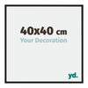 New York Aluminio Marco de Fotos 40x40cm Negro Mat Parte delantera Tamano | Yourdecoration.es
