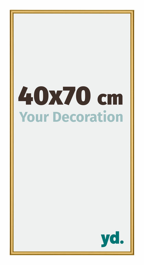 New York Aluminio Marco de Fotos 40x70cm Dorado brillante Parte delantera Tamano | Yourdecoration.es