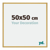 New York Aluminio Marco de Fotos 50x50cm Dorado brillante Parte delantera Tamano | Yourdecoration.es