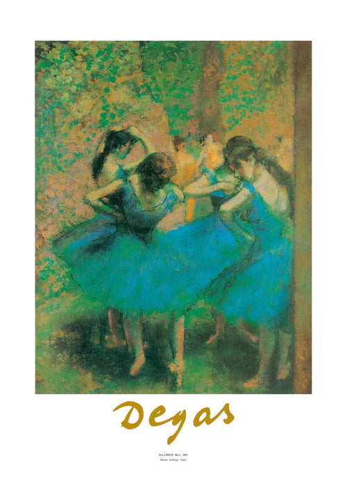 PGM EDE 132 Edgar Degas Ballerine blu Reproducción de arte 50x70cm | Yourdecoration.es