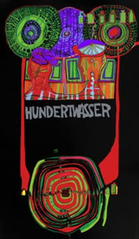 PGM FH 13 Friedensreich Hundertwasser Welttournee Reproducción de arte 49x83cm | Yourdecoration.es