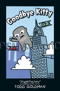 PGM GT 112 Todd Goldman Goodbye Kitty King Kong Reproducción de arte 61x91cm | Yourdecoration.es