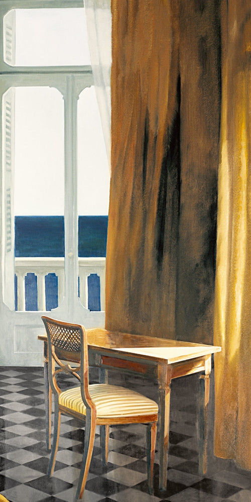 PGM HVG 04 Henning von Gierke Interieur mit Sonne und Meer II Reproducción de arte 50x100cm | Yourdecoration.es