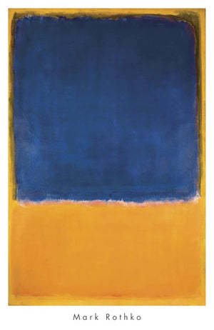 PGM MKR 466 Mark Rothko Untitled 1950 Blue Yellow Reproducción de arte 658x1015cm | Yourdecoration.es