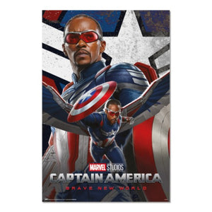 Poster Captain America Brave New World 61x91 5cm Grupo Erik GPE5943 | Yourdecoration.es