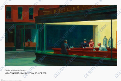 Poster Edward Hopper Nighthawks 61x91 5cm GPE6104 | Yourdecoration.es