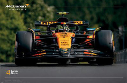 Poster F1 Lando Norris Number 4 91 5x61cm PP2512169 | Yourdecoration.es