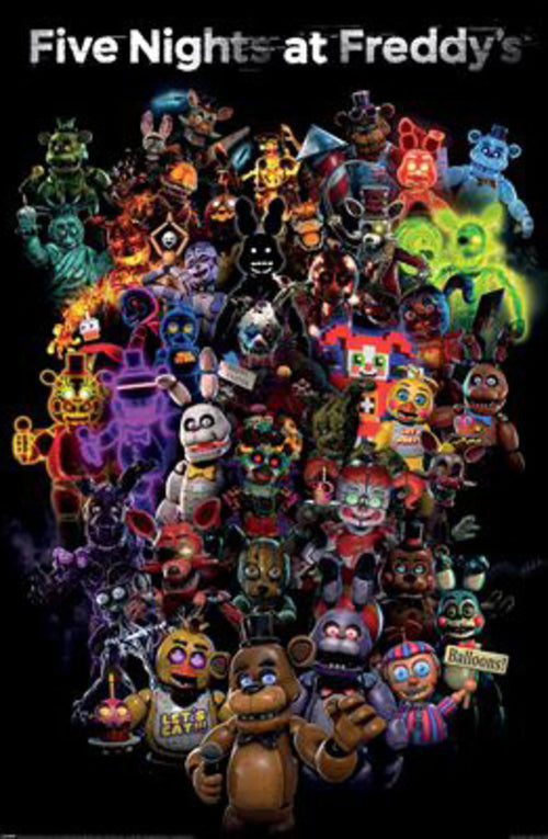 Poster Five Nights At Freddies Collage 61x91 5cm PP2501075 | Yourdecoration.es