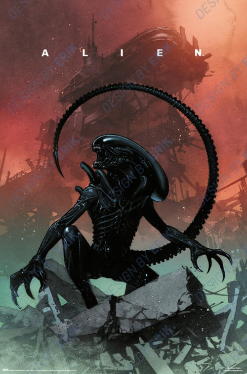 Poster Fox Alien 61x91 5cm GPE6106 | Yourdecoration.es