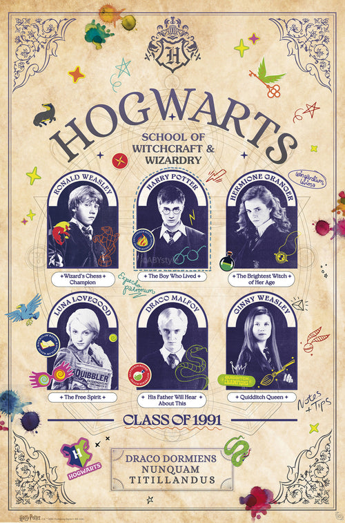 Póster Harry Potter Student Yearbook 61x91 5cm GBYDCOA032 | Yourdecoration.es