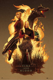 Poster House Of The Dragon Fire And Blood 61x91 5cm Grupo Erik GPE5855 | Yourdecoration.es