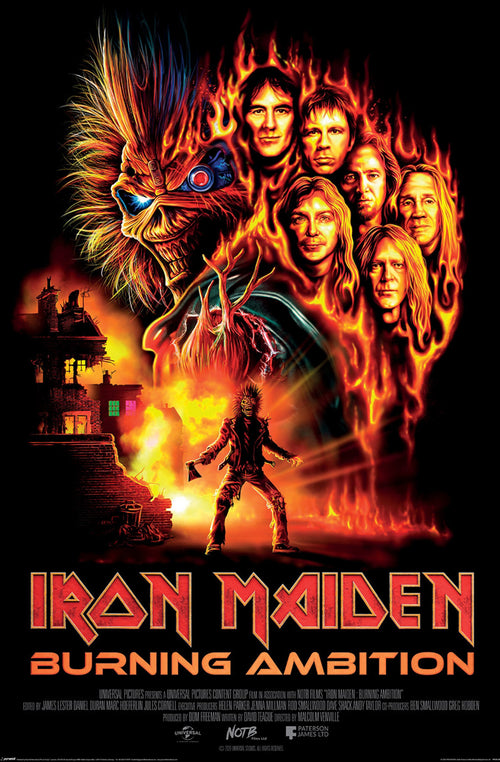 Poster Iron Maiden Burning Ambition 61x91 5cm PP2512952 | Yourdecoration.es