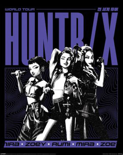 Poster K Pop Demon Hunters Huntrix World Tour 40x50cm MPP2510745 | Yourdecoration.es