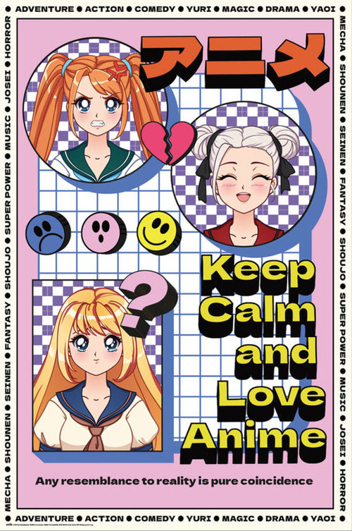 Póster Keep Calm And Love Anime 61x91.5cm Grupo Erik GPE5794 | Yourdecoration.es