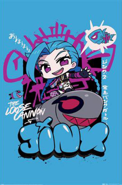Póster League Of Legends Chibi Jinx 61x91 5cm PP2511076 | Yourdecoration.es