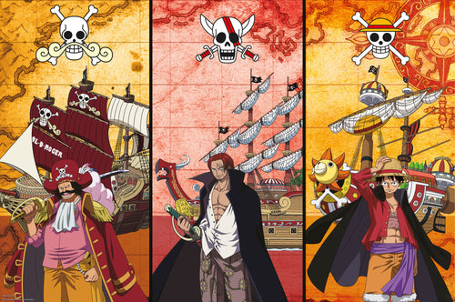 Póster One Piece Captains And Boats 91 5x61cm Abystyle GBYDCO490 | Yourdecoration.es