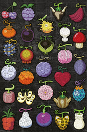 Poster One Piece Devil Fruits 61x91 5cm GBYDCOA050 | Yourdecoration.es