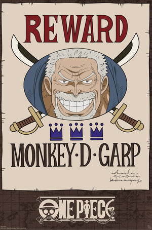 Poster One Piece Wanted Garp Cross Guild 61x91 5cm GBYDCOA008 | Yourdecoration.es