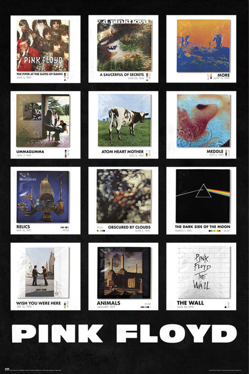 Póster Pink Floyd Covers 61x91 5cm Grupo Erik GPE5780 | Yourdecoration.es