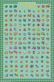 Póster Pokemon Pixel Art 61x91 5cm GBYDCOA042 | Yourdecoration.es