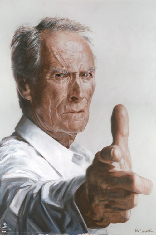 Póster Sebastian Kruger Clint Eastwood 61x91 5cm GPE6064 | Yourdecoration.es