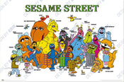 Poster Sesame Street Characters 91 5x61cm GPE6102 | Yourdecoration.es