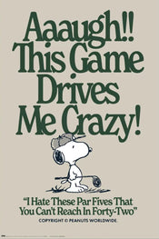 Poster Snoopy This Games Drives Me Crazy 61x91 5cm GPE6019 | Yourdecoration.es