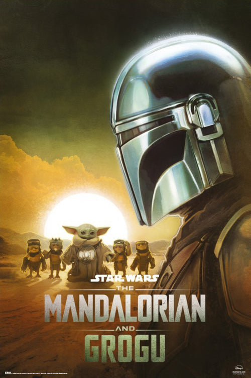 Póster Star Wars The Mandalorian And Grogu Din Djarin 61x91 5cm GPE5950 | Yourdecoration.es