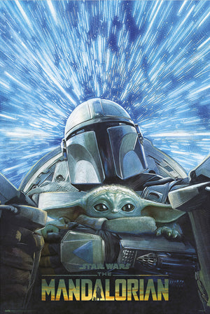 Póster Star Wars The Mandalorian Hyperspace 61x91 5cm Grupo Erik GPE5767 | Yourdecoration.es