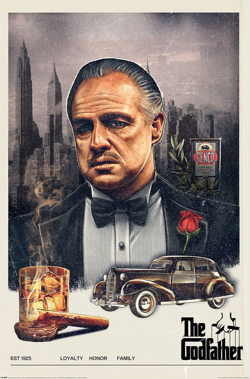 Poster The Godfather Loyalty Honour Family 61x91 5cm PP2512767 | Yourdecoration.es