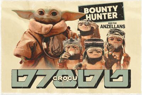 Poster The Mandalorian And Grogu Bounty Hunter 91 5x61cm PP2512115 | Yourdecoration.es
