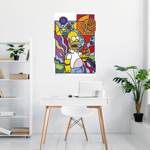 Poster The Simpsons Donut Worry 61x91 5cm GPE6043 Sfeer | Yourdecoration.es