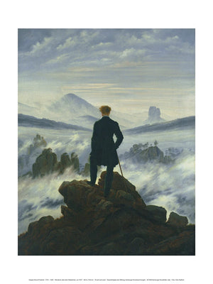 Reproducción de arte Caspar David Friedrich Der Wanderer im Nebelmeer 30x40cm CDF 100 PGM | Yourdecoration.es