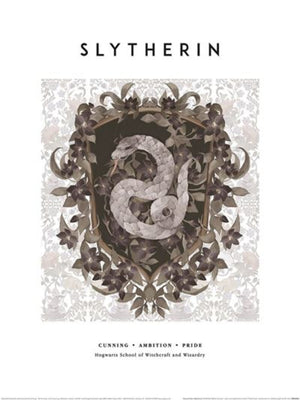 Reproducción de arte Harry Potter Slytherin 30x40cm Pyramid PPR54401 | Yourdecoration.es