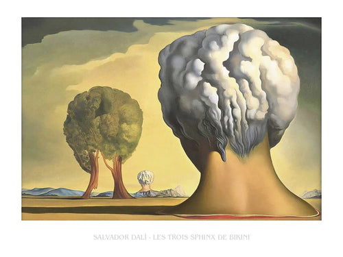 Reproducción de arte Salvador Dali Les Trois Sphinx de Bikini 80x60cm SD 507 PGM | Yourdecoration.es