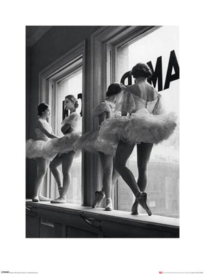 Reproducción de arte Time Life Ballerinas In Window 60x80cm Pyramid PPR40190 | Yourdecoration.es
