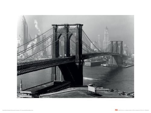 Reproducción de arte Time Life Brooklyn Bridge New York 1946 40x30cm Pyramid PPR44239 | Yourdecoration.es