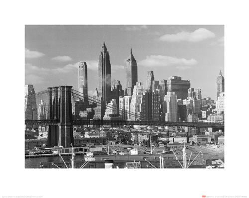 Reproducción de arte Time Life Lower Manhattan Skyline 1948 50x40cm Pyramid PPR43232 | Yourdecoration.es