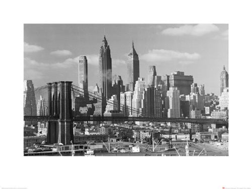 Reproducción de arte Time Life Lower Manhattan Skyline 1948 80x60cm Pyramid PPR40466 | Yourdecoration.es
