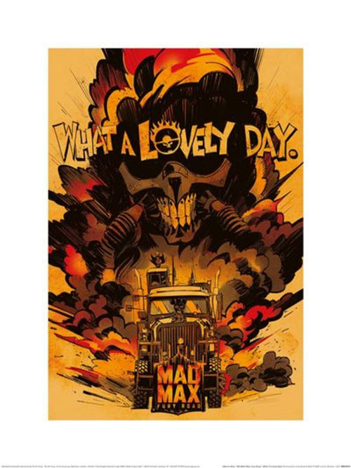 Reproducción de arte Wb100 Mad max Fury Road what A Lovely Day 30x40cm Pyramid PPR54373 | Yourdecoration.es