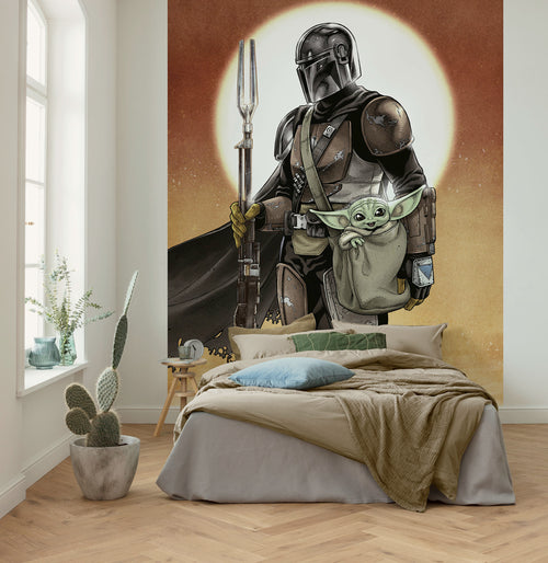 Star Wars The Mandalorian and Grogu Interior Papel Pintado DX4 184 | Yourdecoration.es