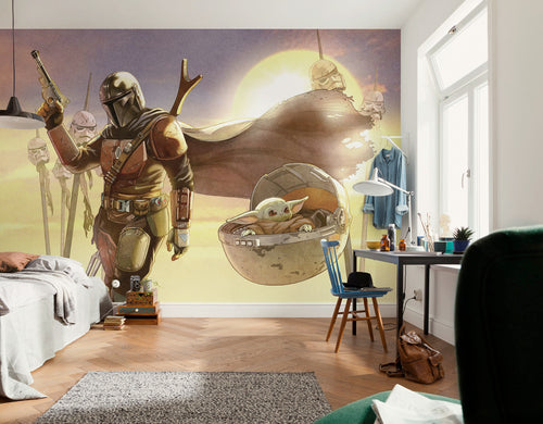 Star Wars The Mandalorian and Grogu Mission Interior Papel Pintado DX7 182 | Yourdecoration.es