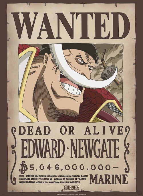 Abystyle Gbydco263 One Piece Wanted Whitebeard Póster 38x52cm | Yourdecoration.es