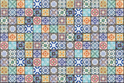 dimex vintage tiles Fotomural Tejido No Tejido 375x250cm 5 Tiras | Yourdecoration.es