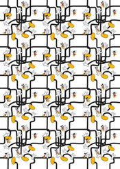 dx4 006 komar mickey mouse foot labyrinth Fotomural Tejido No Tejido 200x280cm 4 Tiras 3be8d569 b0e5 4714 8184 d76fb18ff014 | Yourdecoration.es