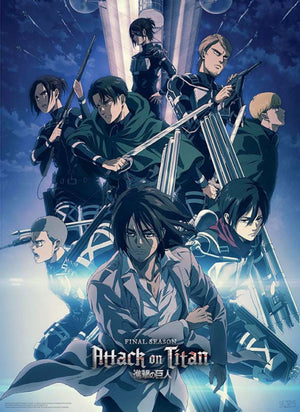 GBeye Attack On Titan Season 4 Group Shot Póster 38x52cm | Yourdecoration.es