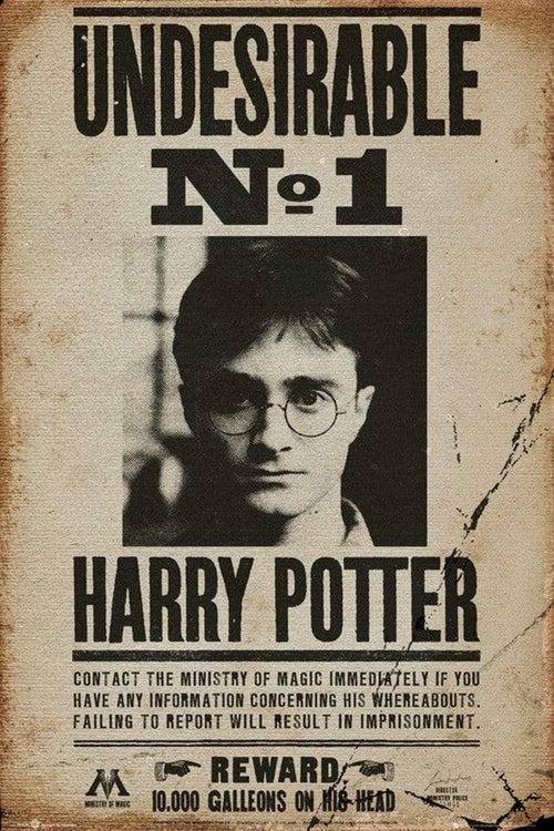 GBeye Harry Potter Undesirable No 1 Póster 61x91,5cm | Yourdecoration.es