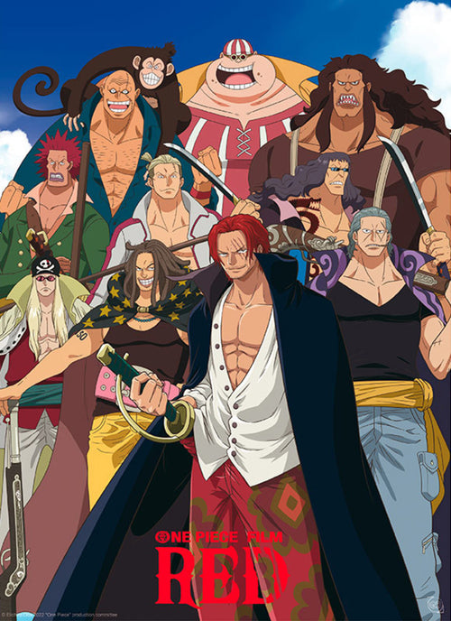 Gbeye GBYDCO197 One Piece Red Hair Pirates Póster 38x52cm | Yourdecoration.es