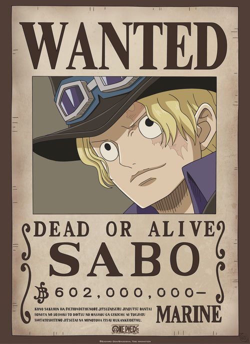 Gbeye Gbydco260 One Piece Wanted Póster 38x52cm | Yourdecoration.es